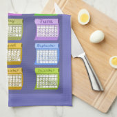 Sewist Bolts aus Stoff 2018 Kalenderhandtuch Geschirrtuch (Viertel Falte)