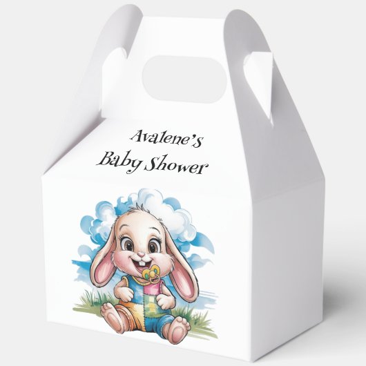 Sewn Patchwork Niedlich Bunny & Schnuller Kinderdu Geschenkschachtel (Vorderseite)