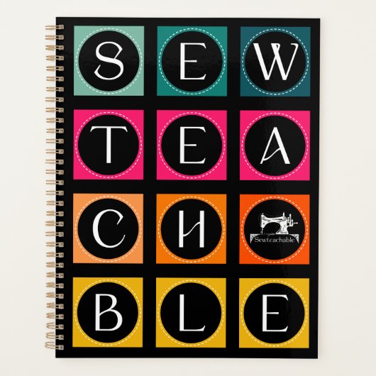 Sewteachable Colorful Squares Planer (Vorderseite)
