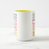 Sewteachable Colorful Squares Tasse (Zentrum)