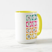 Sewteachable Colorful Squares Tasse (VorderseiteRechts)