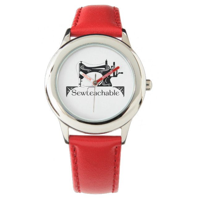Sewteachable eWatch Uhr (Rot) (Vorderseite)