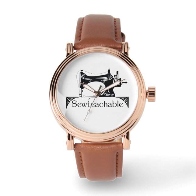Sewteachable eWatch Watch (Brown) Armbanduhr (Vorderseite)