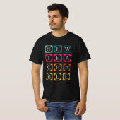Sewteachable Farbige Quadrate T-Shirt (Vorne ganz)