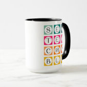 Sewteachable Farbige Quadrate Tasse (VorderseiteRechts)