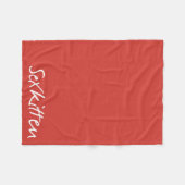 Sex-Kätzchen - atmen Sie in der Fleece-Decke Fleecedecke (Vorderseite (Horizontal))