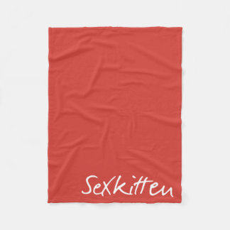 Sex-Kätzchen - atmen Sie in der Fleece-Decke Fleecedecke