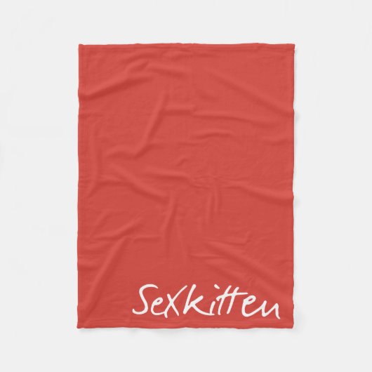 Sex-Kätzchen - atmen Sie in der Fleece-Decke Fleecedecke (Vorderseite)