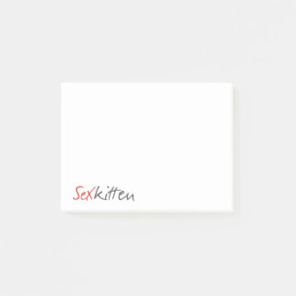 Sex Kitten 4x3 Post-it®-Anmerkungen Post-it Klebezettel
