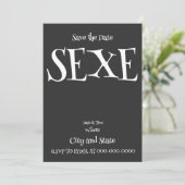 SEXE EINLADUNG (Stehend Vorderseite)