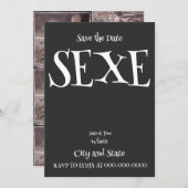 SEXE EINLADUNG (Vorne/Hinten)