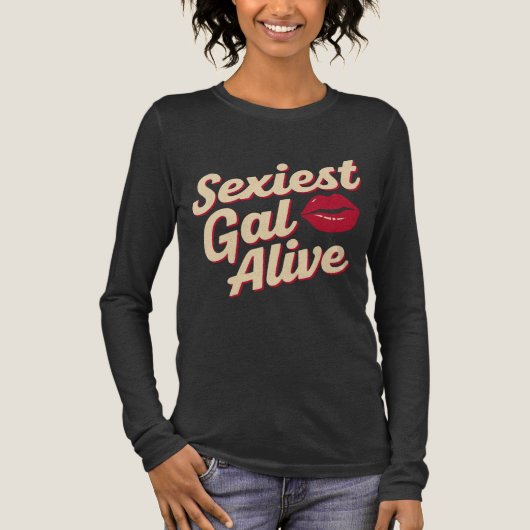 Sexiest Gal Alive Tri-Blend Shirt (Vorderseite)
