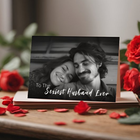 Sexiest Mann je Foto Valentinstag Karte