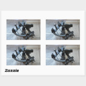 Sextant für Himmelsnavigation Rechteckiger Aufkleber (Blatt)