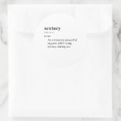 SEXTAY RUNDER AUFKLEBER (Tasche)