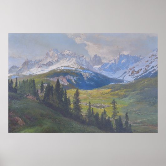 Sextner Sonnenuhr von Konrad Petrides Poster (Vorne)