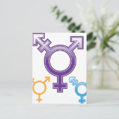 Sexuality Symbol Postkarte (Stehend Vorderseite)