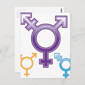 Sexuality Symbol Postkarte (Vorne/Hinten)