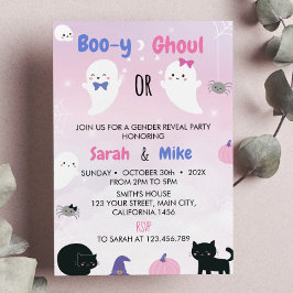 Sexuelle Aufdeckung von Boo y Ghoul Halloween Einladung