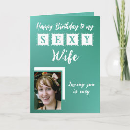 Sexuelle Ehefrau zum Geburtstag hinzufügen Karte