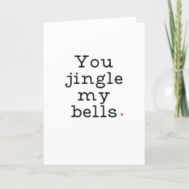 Sexuelle und lustige Weihnachtskarte Feiertagskarte