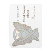 Sexueller Kindesmissbrauch Weißbandmagnete Magnet (Vertikal)