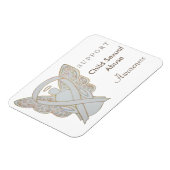 Sexueller Kindesmissbrauch Weißbandmagnete Magnet (Linke Seite)