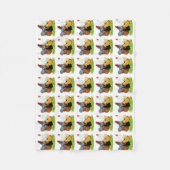 Sexuelles Quintet Fleecedecke (Vorderseite)