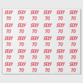 Sexy 70. Geburtstag Geschenkpapier (Flach)