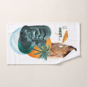 Sexy Beach Woman Talk Tiki Handtuch (Handtuch)