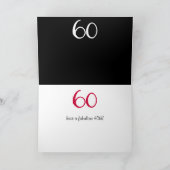 Sexy bei 60 red Birthday Card Karte (Innenseite)