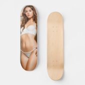 Sexy Bikini PinUp-Mädchen Skateboard (Vorderseite)