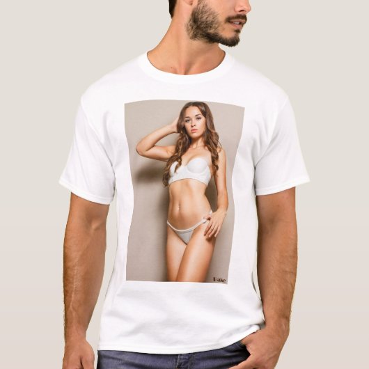 Sexy Bikini-Pinup-Mädchen Tshirt (Vorderseite)