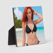 Sexy Black Bikini Fotoplatte (Vorderseite)