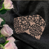 Sexy Black Lace Fishnet auf beige-pink oder einem Krawatte