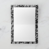 Sexy Black Rose Lace mit Individuelle Name Dankeskarte (Innenseite)