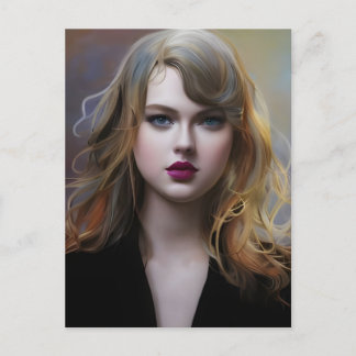 Sexy Blonde Postkarte