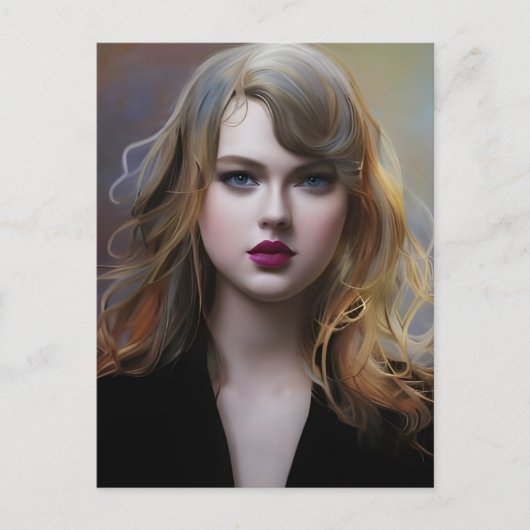 Sexy Blonde Postkarte (Vorderseite)
