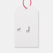 Sexy Brünett Pinup Girl Schlafen Geschenk-Tag Geschenkanhänger (Rückseite)