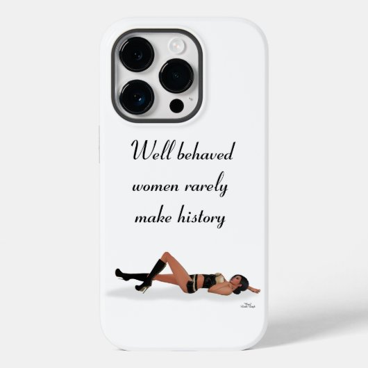Sexy Brünett Pinup Girl Sleeping Cell Case (Rückseite)