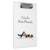 Sexy Brünett Pinup Girl Sleeping Clipboard Klemmbrett (Rechts)