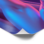 Sexy Brünettes Button mit Bangs Silk Underwear Poster (Ecke)