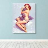 Sexy Button up Leinwanddruck (Insitu (Holzboden))