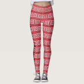 Sexy Christmas RED Holiday Weihnachten New Years S Leggings (Vorderseite)