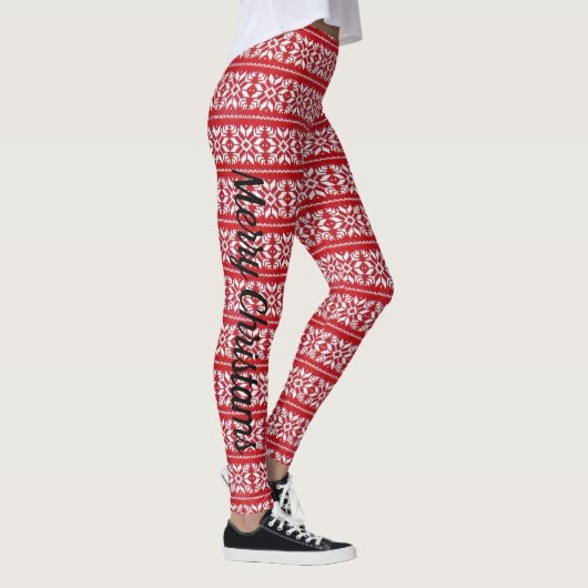 Sexy Christmas RED Holiday Weihnachten New Years S Leggings (Rechts)