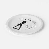 Sexy Cowgirl Birthday Pappteller (Schrägansicht)