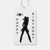 Sexy Cowgirl Geschenkanhänger (Vorderseite)