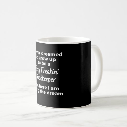 Sexy Freakin Bookkeeper Kaffeetasse (VorderseiteRechts)