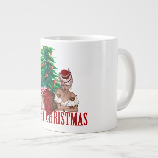 Sexy Frohe Weihnachtskaffee Spezialität Tasse (Vorderseite Rechts)