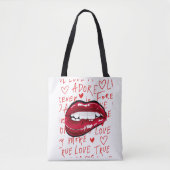 Sexy Glam Tote Tasche (Vorderseite)